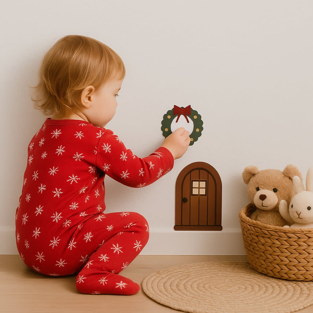 Väggdekor med julmotiv