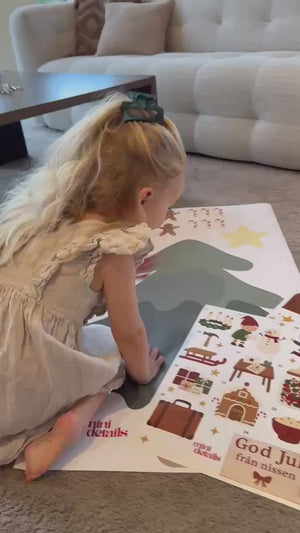 Stora Nissepaketet | Väggdekor med nissedörr, nissebrev & julgran